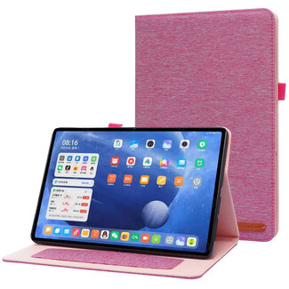 Case2go Case2go - Tablet hoes geschikt voor xiaomi pad 5 / 5 Pro - 11 Inch - Book Case met Soft TPU houder - Roze