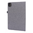 Case2go - Tablet hoes geschikt voor xiaomi pad 5 / 5 Pro - 11 Inch - Book Case met Soft TPU houder - Grijs