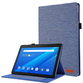 Case2go Case2go - Tablet hoes geschikt voor Lenovo M10 HD (2nd Gen) - 10.1 Inch - Book Case met Soft TPU houder - Blauw