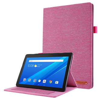 Case2go Case2go - Tablet hoes geschikt voor Lenovo M10 HD (2nd Gen) - 10.1 Inch - Book Case met Soft TPU houder - Roze