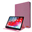 Case2go - Tablet hoes geschikt voor iPad Pro 2020 - 12.9 Inch - Book Case met Soft TPU houder - Roze