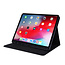 Case2go - Tablet hoes geschikt voor iPad Pro 2020 - 12.9 Inch - Book Case met Soft TPU houder - Zwart