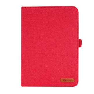 Case2go Case2go - Tablet hoes geschikt voor Apple iPad Mini 6 (2021) / Mini 7 (2024) - 8.3 Inch - Book Case met Soft TPU houder - Rood