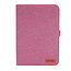 Case2go - Tablet hoes geschikt voor Apple iPad Mini 6 (2021) / Mini 7 (2024) - 8.3 Inch - Book Case met Soft TPU houder - Roze
