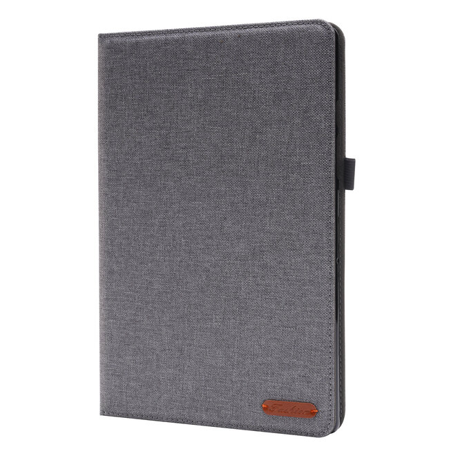 Case2go - Tablet hoes geschikt voor Samsung Galaxy Tab A8 (2021) - 10.5 Inch - Book Case met Soft TPU houder - Grijs