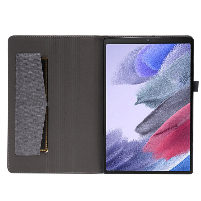 Case2go - Tablet hoes geschikt voor Samsung Galaxy Tab A8 (2021) - 10.5 Inch - Book Case met Soft TPU houder - Grijs