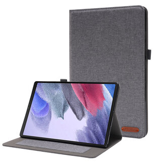 Case2go Case2go - Tablet hoes geschikt voor Samsung Galaxy Tab A8 (2022 &amp; 2021) - 10.5 Inch - Book Case met Soft TPU houder - Grijs