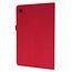 Case2go - Tablet hoes geschikt voor Samsung Galaxy Tab A8 (2022 &amp; 2021) - 10.5 Inch - Book Case met Soft TPU houder - Rood