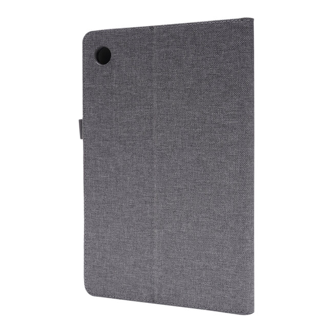 Case2go - Tablet hoes geschikt voor Samsung Galaxy Tab A8 (2022 &amp; 2021) - 10.5 Inch - Book Case met Soft TPU houder - Grijs