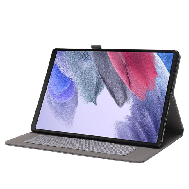 Case2go - Tablet hoes geschikt voor Samsung Galaxy Tab A8 (2022 &amp; 2021) - 10.5 Inch - Book Case met Soft TPU houder - Grijs