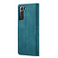 CaseMe - Hoesje geschikt voor Samsung Galaxy S22 Plus 5G - Retro Wallet Book Case - Magneetsluiting - Blauw