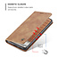 CaseMe - Hoesje geschikt voor Xiaomi Mi 11T - Wallet Book Case - Magneetsluiting - Licht Bruin