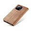 CaseMe - Hoesje geschikt voor Xiaomi Mi 11T - Wallet Book Case - Magneetsluiting - Licht Bruin