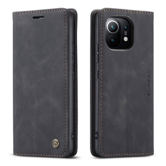 CaseMe CaseMe - Hoesje geschikt voor Xiaomi Mi 11T - Wallet Book Case - Magneetsluiting - Zwart