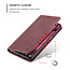 CaseMe - Hoesje geschikt voor Xiaomi Redmi Note 10 - Wallet Book Case - Magneetsluiting - Rood