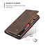 CaseMe - Hoesje geschikt voor Xiaomi Redmi Note 10 - Wallet Book Case - Magneetsluiting - Donker Bruin