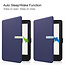 Case2go - E-reader Hoes geschikt voor Kobo Nia - Sleepcover - Auto/Wake functie - Magnetische sluiting - Blauw
