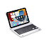 Case2go - Bluetooth Toetsenbord Tablet Hoes geschikt voor Apple iPad Mini 6 2021 - QWERTY - 8.3 inch - Zilver