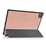 Case2go - Tablet hoes geschikt voor Samsung Galaxy Tab A8 (2022 &amp; 2021) - 10.5 inch - Flexibel TPU - Tri-Fold Book Case - Rosé-Goud