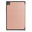Case2go - Tablet hoes geschikt voor Samsung Galaxy Tab A8 (2022 &amp; 2021) - 10.5 inch - Flexibel TPU - Tri-Fold Book Case - Rosé-Goud