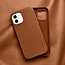 WIWU -  Telefoon Hoesje geschikt voor iPhone 13 - Calfskin Back Cover - Bruin