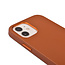 WIWU - Telefoon Hoesje geschikt voor iPhone 13 Pro - Calfskin Back Cover - Bruin