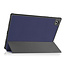 Case2go - Tablet hoes geschikt voor Samsung Galaxy Tab A8 (2022 &amp; 2021) - 10.5 inch - Flexibel TPU - Tri-Fold Book Case - Donker Blauw