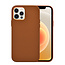 WIWU - Telefoon Hoesje geschikt voor iPhone 13 Pro Max - Calfskin Back Cover - Bruin