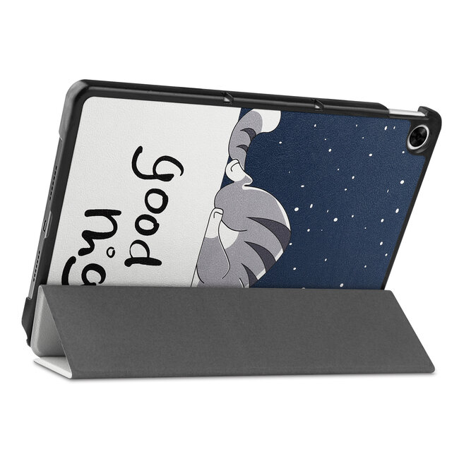 Case2go - Tablet Hoes geschikt voor Realme Pad - 10.4 inch - Tri-Fold Book Case - Auto Wake functie - Goodnight