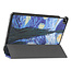 Case2go - Tablet Hoes geschikt voor Realme Pad - 10.4 inch - Tri-Fold Book Case - Auto Wake functie - Sterrenhemel