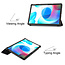 Case2go - Tablet Hoes geschikt voor Realme Pad - 10.4 inch - Tri-Fold Book Case - Auto Wake functie - Don't Touch Me