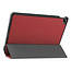 Case2go - Tablet Hoes geschikt voor Realme Pad - 10.4 inch - Tri-Fold Book Case - Auto Wake functie - Donker Rood