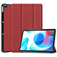 Case2go Case2go - Tablet Hoes geschikt voor Realme Pad - 10.4 inch - Tri-Fold Book Case - Auto Wake functie - Donker Rood