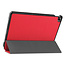 Case2go - Tablet Hoes geschikt voor Realme Pad - 10.4 inch - Tri-Fold Book Case - Auto Wake functie - Rood