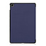 Case2go - Tablet Hoes geschikt voor Realme Pad - 10.4 inch - Tri-Fold Book Case - Auto Wake functie - Donker Blauw