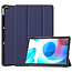 Case2go Case2go - Tablet Hoes geschikt voor Realme Pad - 10.4 inch - Tri-Fold Book Case - Auto Wake functie - Donker Blauw