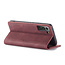 CaseMe - Hoesje geschikt voor Samsung Galaxy S22 Plus 5G - Retro Wallet Book Case - Magneetsluiting - Rood