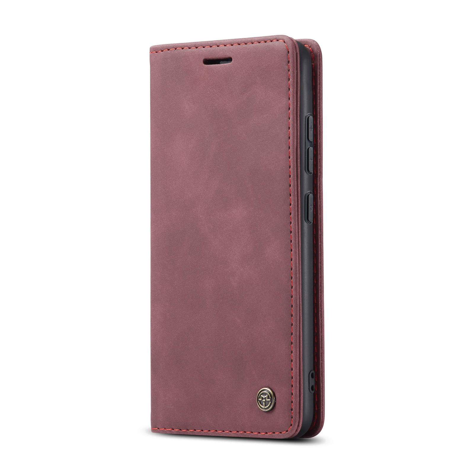 CaseMe - Hoesje geschikt voor Samsung Galaxy S22 Plus 5G - Wallet Book Case - Magneetsluiting - Rood afbeelding