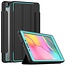 Case2go - Tablet hoes geschikt voor Samsung Galaxy Tab A 8.0 (2019) - Tri-Fold Book Case met Transparante Back Cover en Pencil Houder - Licht Blauw/Zwart