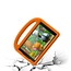 Case2go - Tablet hoes geschikt voor Samsung Galaxy Tab A 8.0 (2019)- Schokbestendige case met handvat - Sparrow Kids Cover - Oranje