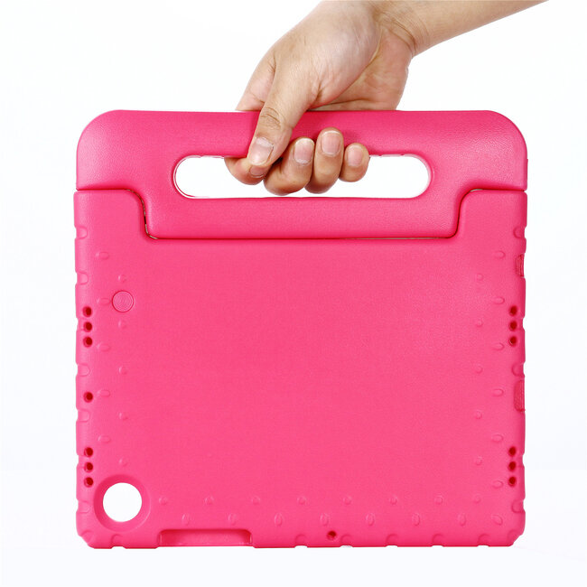 Case2go - Tablet Hoes geschikt voor Samsung Galaxy Tab A8 (2021) - 10.5 Inch - Schokbestendige case met handvat - Magenta