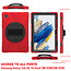 Case2go - Tablet Hoes geschikt voor Samsung Galaxy Tab A8 (2022 &amp; 2021) - 10.5 Inch - Hand Strap Armor Case - Rood