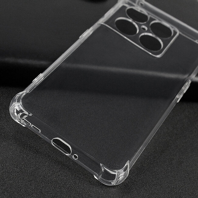 Telefoonhoesje geschikt voor OnePlus 10 Pro - Clear Soft Case - Siliconen Back Cover - Shock Proof TPU - Transparant