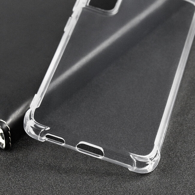 Telefoonhoesje geschikt voor Samsung Galaxy S21 FE - Clear Soft Case - Siliconen Back Cover - Shock Proof TPU - Transparant
