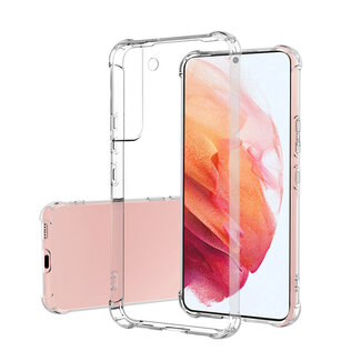 Case2go Telefoonhoesje geschikt voor Samsung Galaxy S22 Plus 5G - Clear Soft Case - Siliconen Back Cover - Shock Proof TPU - Transparant