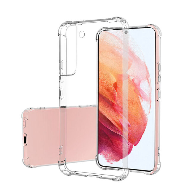 Telefoonhoesje geschikt voor Samsung Galaxy S22 Plus 5G - Clear Soft Case - Siliconen Back Cover - Shock Proof TPU - Transparant