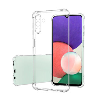 Case2go Telefoonhoesje geschikt voor Samsung Galaxy A13 5G - Clear Soft Case - Siliconen Back Cover - Shock Proof TPU - Transparant