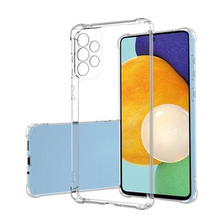 Case2go Telefoonhoesje geschikt voor Samsung Galaxy A73 5G - Clear Soft Case - Siliconen Back Cover - Shock Proof TPU - Transparant