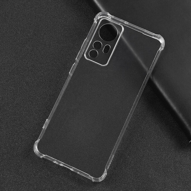 Telefoonhoesje geschikt voor Xiaomi 12 Pro - Clear Soft Case - Siliconen Back Cover - Shock Proof TPU - Transparant