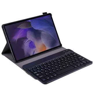 Case2go Case2go - Tablet Toetsenbord Hoes geschikt voor Samsung Galaxy Tab A8 (2021) - 10.5 inch - met Draadloos Bluetooth Toetsenbord en Stylus pen houder - Zwart